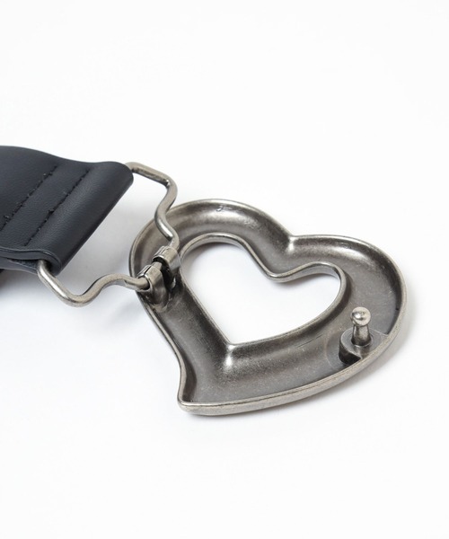 LOWRYS FARM（ローリーズファーム）の「ＢＩＧハートバックルベルト 113147（ベルト・レディース・ブラック・FREE）」の9枚目の写真