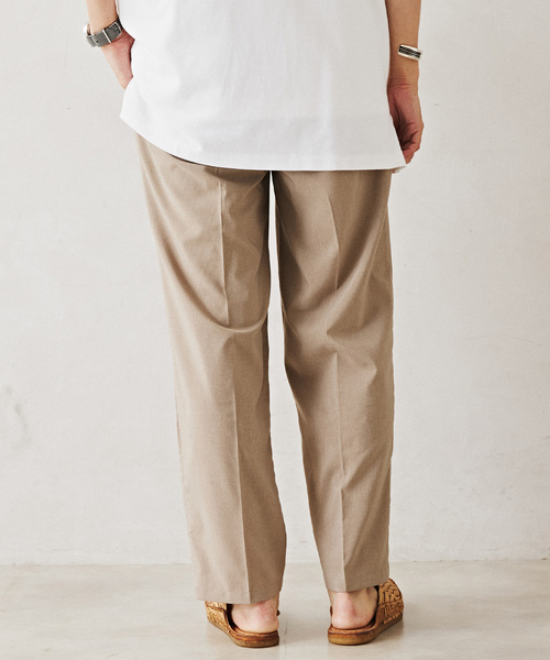 JOURNAL STANDARD relume（ジャーナルスタンダード　レリューム）の「"イージーケア" TECH-LINEN イージースラックス（スラックス・メンズ・ブラック/ブラウン系その他/ブラックミックス/ベージュ・SMALL/MEDIUM/LARGE）」の22枚目の写真