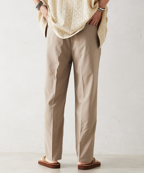 JOURNAL STANDARD relume（ジャーナルスタンダード　レリューム）の「"イージーケア" TECH-LINEN イージースラックス（スラックス・メンズ・ブラック/ブラウン系その他/ブラックミックス/ベージュ・SMALL/MEDIUM/LARGE）」の17枚目の写真