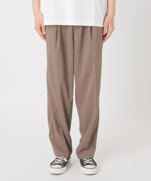 JOURNAL STANDARD relume（ジャーナルスタンダード　レリューム）の「"イージーケア" TECH-LINEN イージースラックス（スラックス・メンズ・ブラック/ブラウン系その他/ブラックミックス/ベージュ・SMALL/MEDIUM/LARGE）」の16枚目の写真