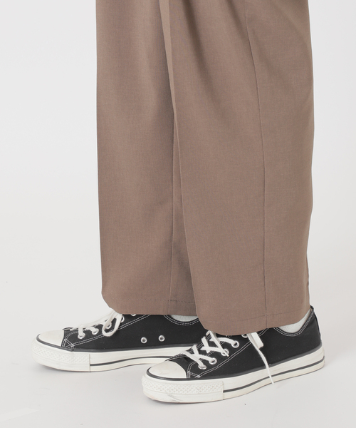 JOURNAL STANDARD relume（ジャーナルスタンダード　レリューム）の「"イージーケア" TECH-LINEN イージースラックス（スラックス・メンズ・ブラック/ブラウン系その他/ブラックミックス/ベージュ・SMALL/MEDIUM/LARGE）」の8枚目の写真