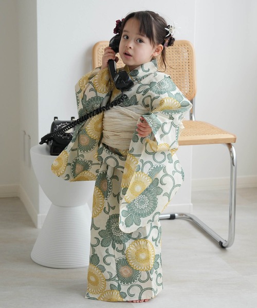 タグ付き新品未使用 3点セット浴衣 しばさきちゃんウタタネ ひよこ商店 タグ付き新品未使用 3点セット浴衣 しばさきちゃんウタタネ