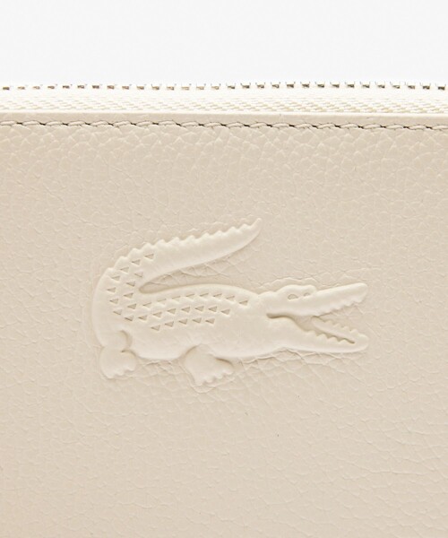 LACOSTE（ラコステ）の「シティコート ジップコインポーチ（財布・レディース・オフホワイト/ブラック・FREE）」の5枚目の写真