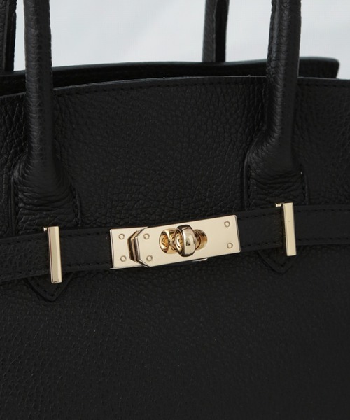 AULENTTI（オウレンティ）の「AULENTTI/ターンロックモチーフ２wayトートバッグ（トートバッグ・レディース・ブラック/ベージュ・FREE）」の13枚目の写真