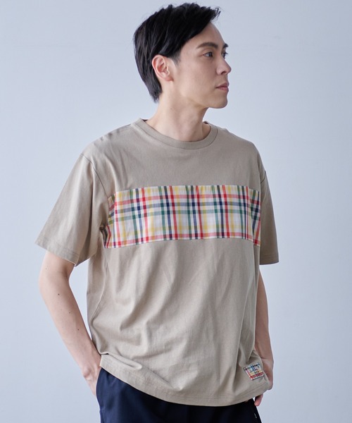 Arnold Palmer（アーノルドパーマー）の「パーマーチェック シェア ドッキング Ｔシャツ（Tシャツ/カットソー・レディース・ホワイト/ベージュ/ネイビー・XS/S/M/L/LL）」の21枚目の写真