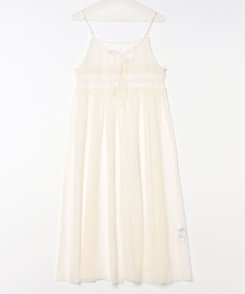 LOWRYS FARM(ローリーズファーム)の「2WAYチュールキャミワンピース 124077(ワンピース・レディース・チャコールグレー/ブラック/アイボリー/ブラック系その他/ホワイト・FREE)」の2枚目の写真