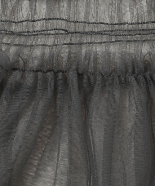 LOWRYS FARM(ローリーズファーム)の「2WAYチュールキャミワンピース 124077(ワンピース・レディース・チャコールグレー/ブラック/アイボリー/ブラック系その他/ホワイト・FREE)」の15枚目の写真