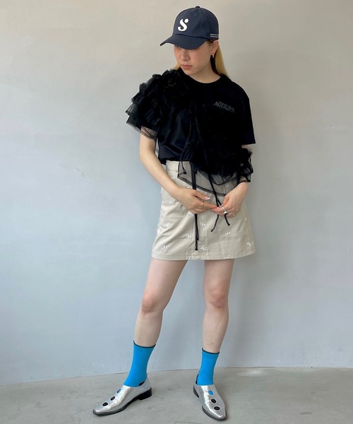 SANSeLF（サンセルフ）の「Seマルチウェイチュールビスチェ【SANSeLF】sanwt24s001（ベスト・レディース・ブラック/ベージュ・FREE）」の14枚目の写真