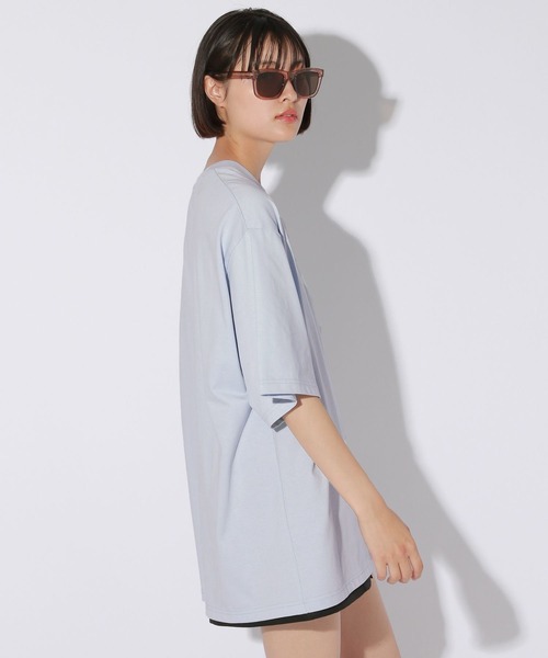 Anui（アニュイ）の「【UNISEX/3サイズ展開】ポイントロゴＴシャツ（Tシャツ/カットソー・レディース・ブラック/ライトブルー/オフホワイト・SMALL/MEDIUM/LARGE）」の22枚目の写真