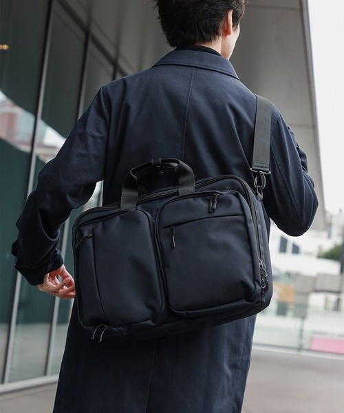 BEAMS HEART（ビームスハート）の「【WEB限定カラーあり】ビジネストリップ 3WAY ブリーフバッグ（ノートPC収納）（ビジネスバッグ・メンズ・ブラック/ネイビー・ONE SIZE）」の3枚目の写真