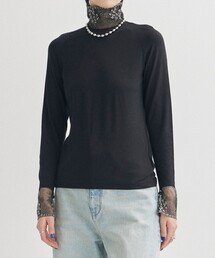 LOKITHO | 【LOKITHO/ロキト】エンブロイダリーヘムジャージートップス(Tシャツ/カットソー)