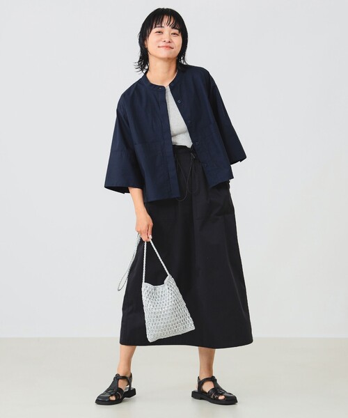 B:MING by BEAMS（ビーミングバイビームス）の「ダブルポケット シャツ（シャツ/ブラウス・レディース・オフホワイト/サックスブルー/ネイビー・SMALL/MEDIUM）」の11枚目の写真