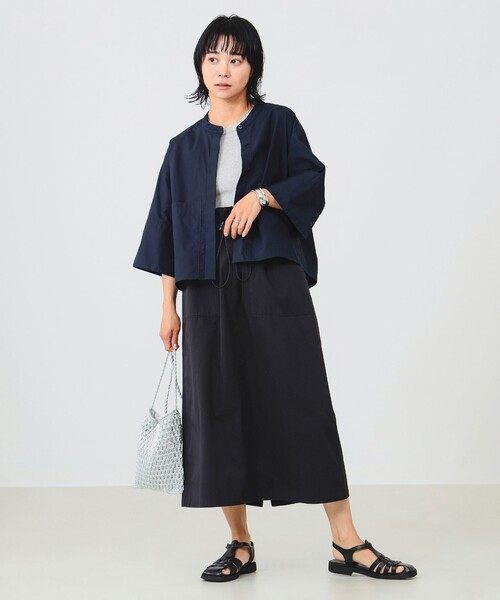 B:MING by BEAMS（ビーミングバイビームス）の「ダブルポケット シャツ（シャツ/ブラウス・レディース・オフホワイト/サックスブルー/ネイビー・SMALL/MEDIUM）」の12枚目の写真