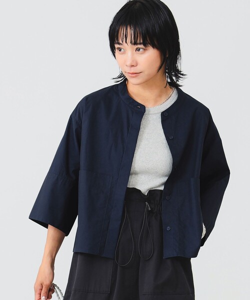 B:MING by BEAMS（ビーミングバイビームス）の「ダブルポケット シャツ（シャツ/ブラウス・レディース・オフホワイト/サックスブルー/ネイビー・SMALL/MEDIUM）」の14枚目の写真