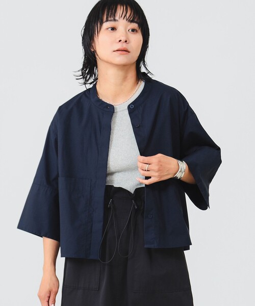 B:MING by BEAMS（ビーミングバイビームス）の「ダブルポケット シャツ（シャツ/ブラウス・レディース・オフホワイト/サックスブルー/ネイビー・SMALL/MEDIUM）」の15枚目の写真