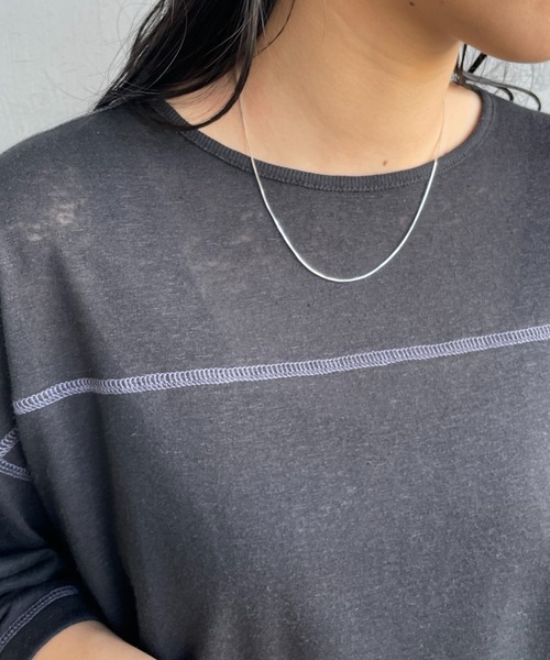 Aura（アウラ）の「[aura/オーラ] SNAKE CHAIN  シルバーネックレス（ネックレス・レディース・シルバー・F）」の10枚目の写真