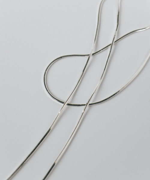 Aura（アウラ）の「[aura/オーラ] SNAKE CHAIN  シルバーネックレス（ネックレス・レディース・シルバー・F）」の16枚目の写真