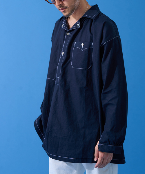 EDIFICE（エディフィス）の「BUREAU (ビューロー) FRENCH SMOCK SHIRTS