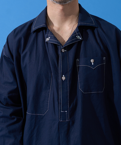 EDIFICE（エディフィス）の「BUREAU (ビューロー) FRENCH SMOCK SHIRTS