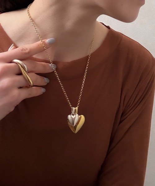 ISOLATION(アイソレーション)の「【ISOLATION / アイソレーション】Silver925 HEART NECKLACE / シルバー925 ハートネックレス(ネックレス・レディース・シルバー・40cm)」の14枚目の写真