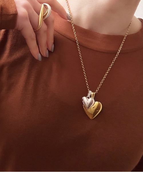 ISOLATION(アイソレーション)の「【ISOLATION / アイソレーション】Silver925 HEART NECKLACE / シルバー925 ハートネックレス(ネックレス・レディース・シルバー・40cm)」の10枚目の写真