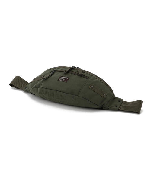AVIREX（アヴィレックス）の「EAGLE POLYESTER 2WAY WAIST BAG /イーグル ポリエステル 2ウェイ ウエストバッグ / AVIREX / アヴィレックス / AVX3521（ボディバッグ/ウエストポーチ・メンズ・カーキ/その他3/ブラック・F）」の12枚目の写真