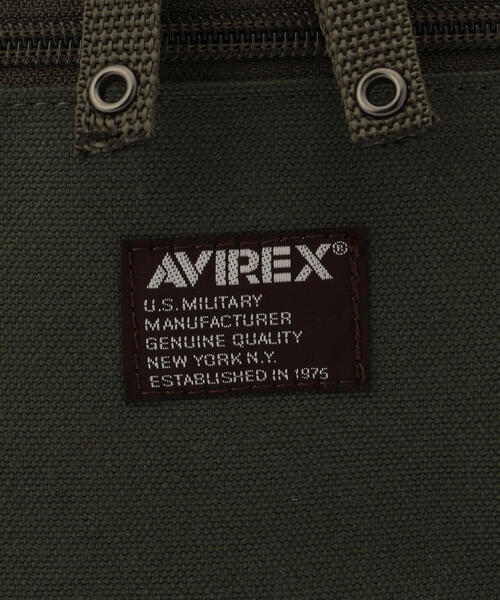 AVIREX（アヴィレックス）の「EAGLE POLYESTER 2WAY WAIST BAG /イーグル ポリエステル 2ウェイ ウエストバッグ / AVIREX / アヴィレックス / AVX3521（ボディバッグ/ウエストポーチ・メンズ・カーキ/その他3/ブラック・F）」の6枚目の写真