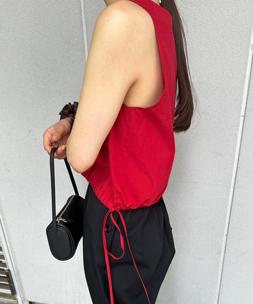 EDIT.FOR LULU - 【VERSO/ヴェルソ】Cropped Sleeveless Strap Top セール】【VERSO/ヴェルソ】Cropped Sleeveless Strap Top