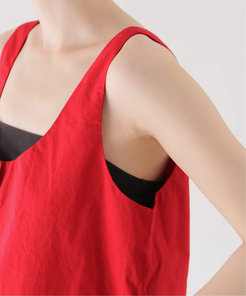 セール】【VERSO/ヴェルソ】Cropped Sleeveless Strap Top（シャツ