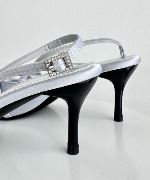 Loueme（ルエム）の「ポインテッドトゥリボンヒールパンプス（パンプス・レディース・ブラック/シルバー/ピンク・23.5cm/24.5cm）」の13枚目の写真