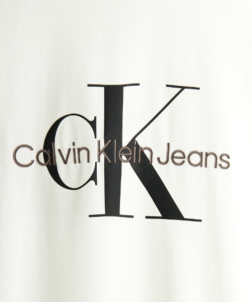Calvin Klein/カルバンクライン] モノグラムロゴ プリントT