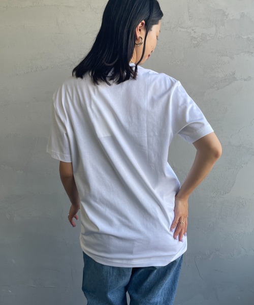 Calvin Klein（カルバン・クライン）の「[Calvin Klein/カルバンクライン] モノグラムロゴ プリントTシャツ（Tシャツ/カットソー・レディース・ホワイト/ブラック・M/L/S）」の12枚目の写真