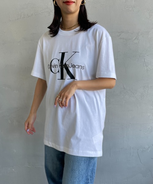 売れ筋商品|||カルバンクライン Tシャツ トップス レディース Women's Logo T-Shirt White 楽天市場】calvin klein tシャツ（レディースファッション）の通販