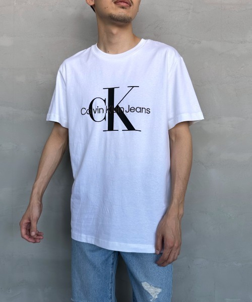 Calvin Klein/カルバンクライン] モノグラムロゴ プリントT