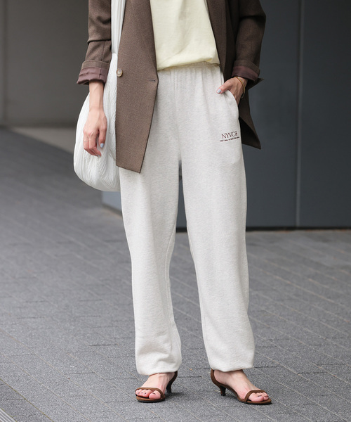 JOURNAL STANDARD relume（ジャーナルスタンダード　レリューム）の「ロゴスウェットパンツ（スウェットパンツ・レディース・ネイビー/グレー・FREE）」の2枚目の写真