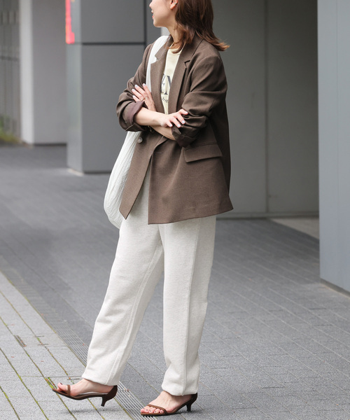 JOURNAL STANDARD relume（ジャーナルスタンダード　レリューム）の「ロゴスウェットパンツ（スウェットパンツ・レディース・ネイビー/グレー・FREE）」の6枚目の写真