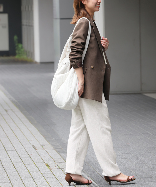 JOURNAL STANDARD relume（ジャーナルスタンダード　レリューム）の「ロゴスウェットパンツ（スウェットパンツ・レディース・ネイビー/グレー・FREE）」の7枚目の写真