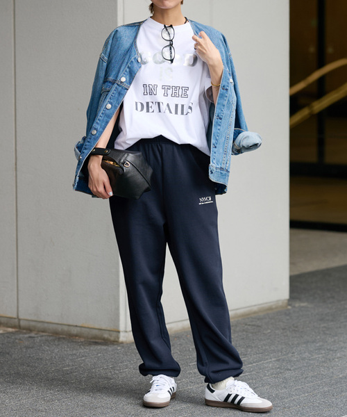 JOURNAL STANDARD relume（ジャーナルスタンダード　レリューム）の「ロゴスウェットパンツ（スウェットパンツ・レディース・ネイビー/グレー・FREE）」の14枚目の写真