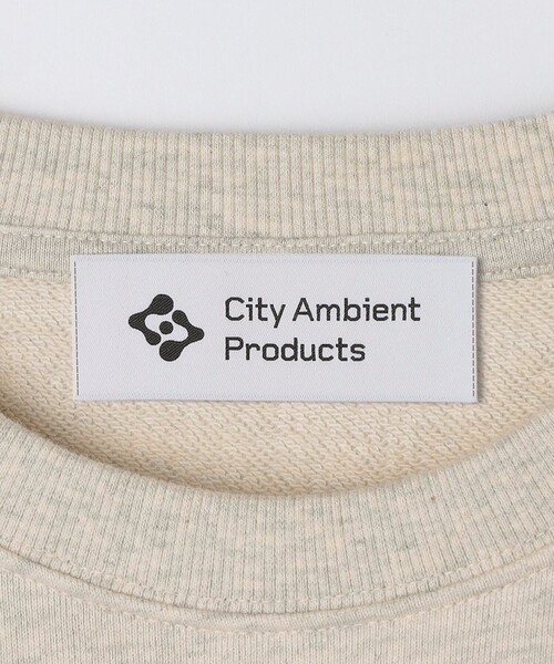 City Ambient Products(シティアンビエントプロダクツ)の「City Ambient Products: プリント クルーネック スウェット(スウェット・メンズ・ナチュラル/グレー/ホワイト/ライトブルー・LARGE/MEDIUM/SMALL)」の8枚目の写真