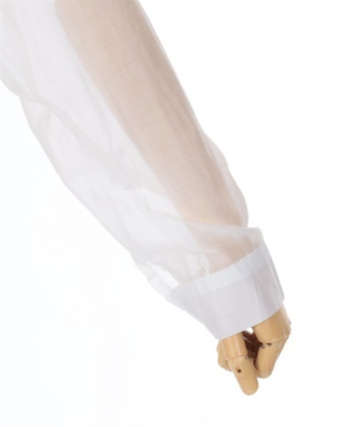 axes femme（アクシーズファム）の「バックリボンシアーシャツ（シャツ/ブラウス・レディース・グレー/ベージュ/ホワイト・FREE）」の22枚目の写真