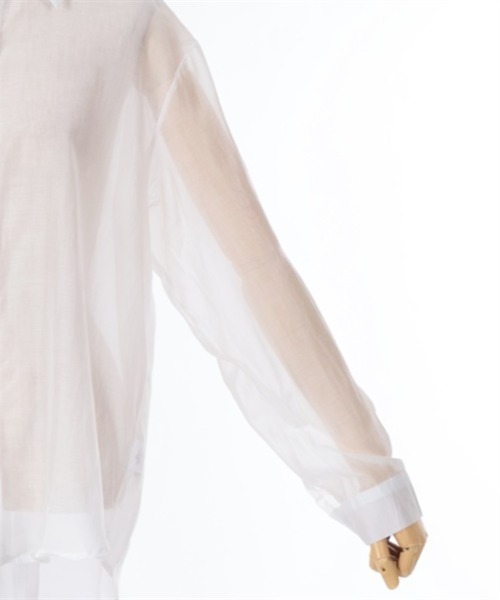 axes femme（アクシーズファム）の「バックリボンシアーシャツ（シャツ/ブラウス・レディース・グレー/ベージュ/ホワイト・FREE）」の21枚目の写真