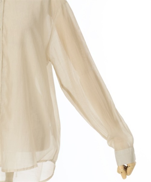 axes femme（アクシーズファム）の「バックリボンシアーシャツ（シャツ/ブラウス・レディース・グレー/ベージュ/ホワイト・FREE）」の4枚目の写真