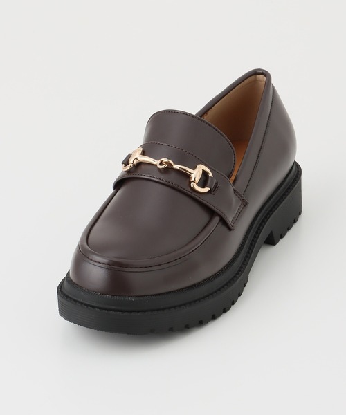 Honeys(ハニーズ)の「ボリュームローファー(ローファー・レディース・ブラック/ダークブラウン/ライトベージュ/ブラック系その他/ダークブラウン系・L/LL/S/M)」の12枚目の写真