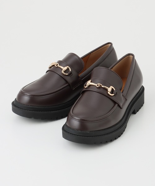 Honeys(ハニーズ)の「ボリュームローファー(ローファー・レディース・ブラック/ダークブラウン/ライトベージュ/ブラック系その他/ダークブラウン系・L/LL/S/M)」の14枚目の写真