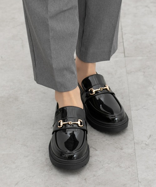 Honeys(ハニーズ)の「ボリュームローファー(ローファー・レディース・ブラック/ダークブラウン/ライトベージュ/ブラック系その他/ダークブラウン系・L/LL/S/M)」の21枚目の写真