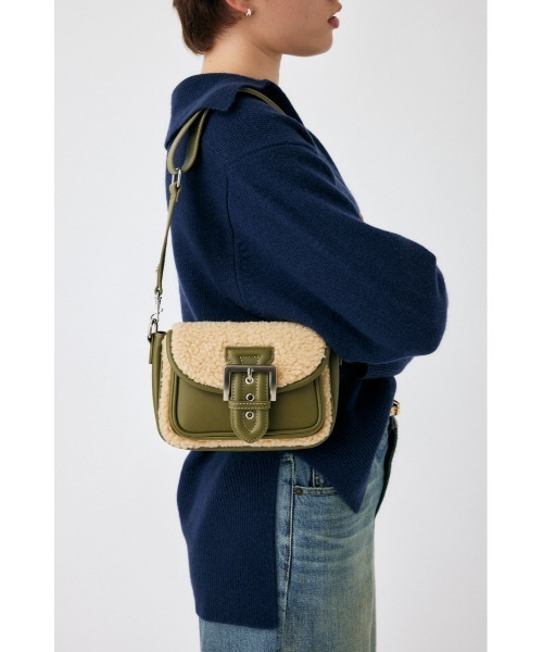 MOUSSY(マウジー)の「BOA SADDLE バッグ(ショルダーバッグ・レディース・ブラック/カーキ・FREE)」の21枚目の写真