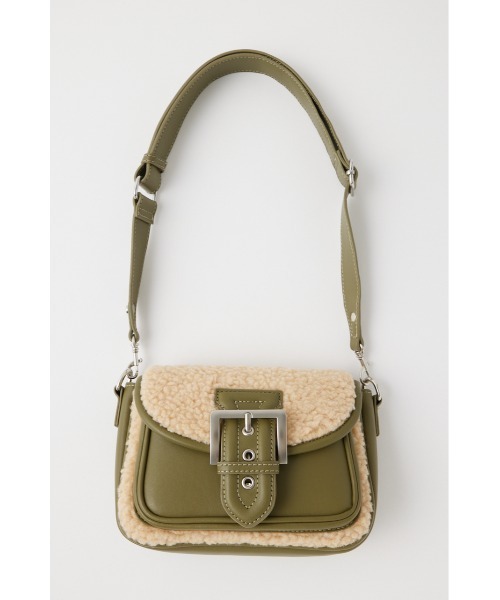 MOUSSY(マウジー)の「BOA SADDLE バッグ(ショルダーバッグ・レディース・ブラック/カーキ・FREE)」の13枚目の写真