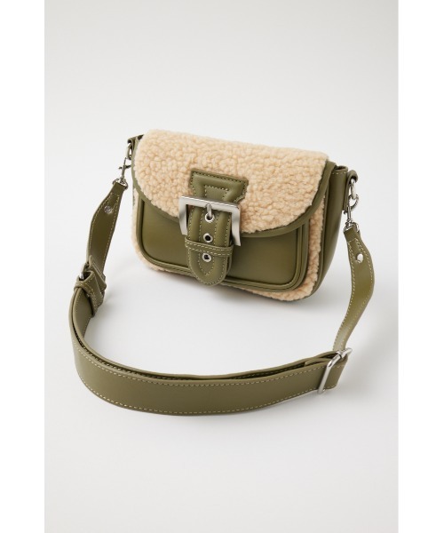 MOUSSY(マウジー)の「BOA SADDLE バッグ(ショルダーバッグ・レディース・ブラック/カーキ・FREE)」の14枚目の写真