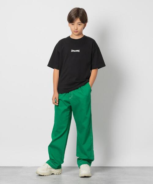 SPALDING(スポルディング)の「SPALDING(スポルディング)【キッズ】コートプリント半袖Tシャツ(Tシャツ/カットソー・キッズ・グリーン/ブラック・150/160/130/140)」の20枚目の写真