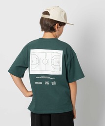 SPALDING(スポルディング)【キッズ】コートプリント半袖Tシャツ